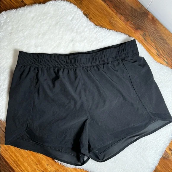 EUC GAIAM Luna Mesh Woven Performance Shorts XL Black moisture wicking quick dry - Picture 6 of 11